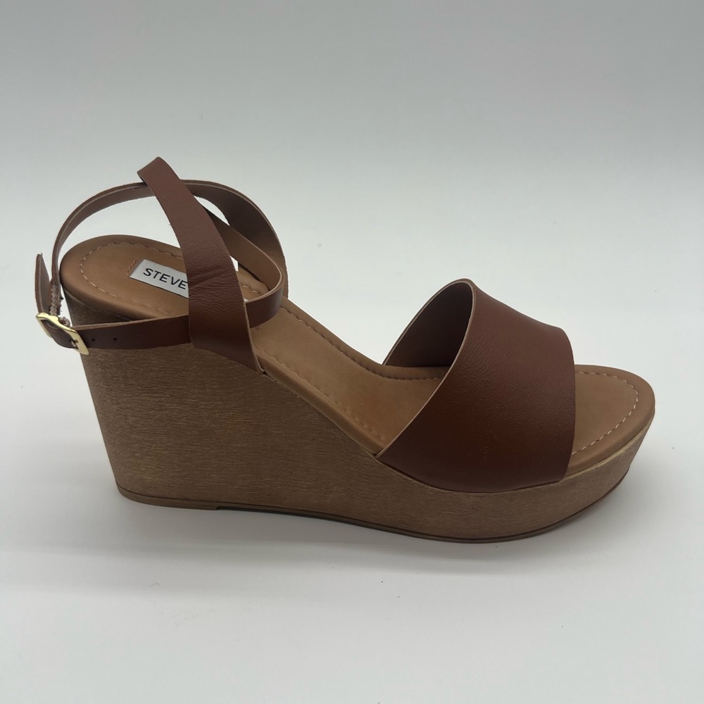 Steve Madden 11M Brown Wedge Sandals